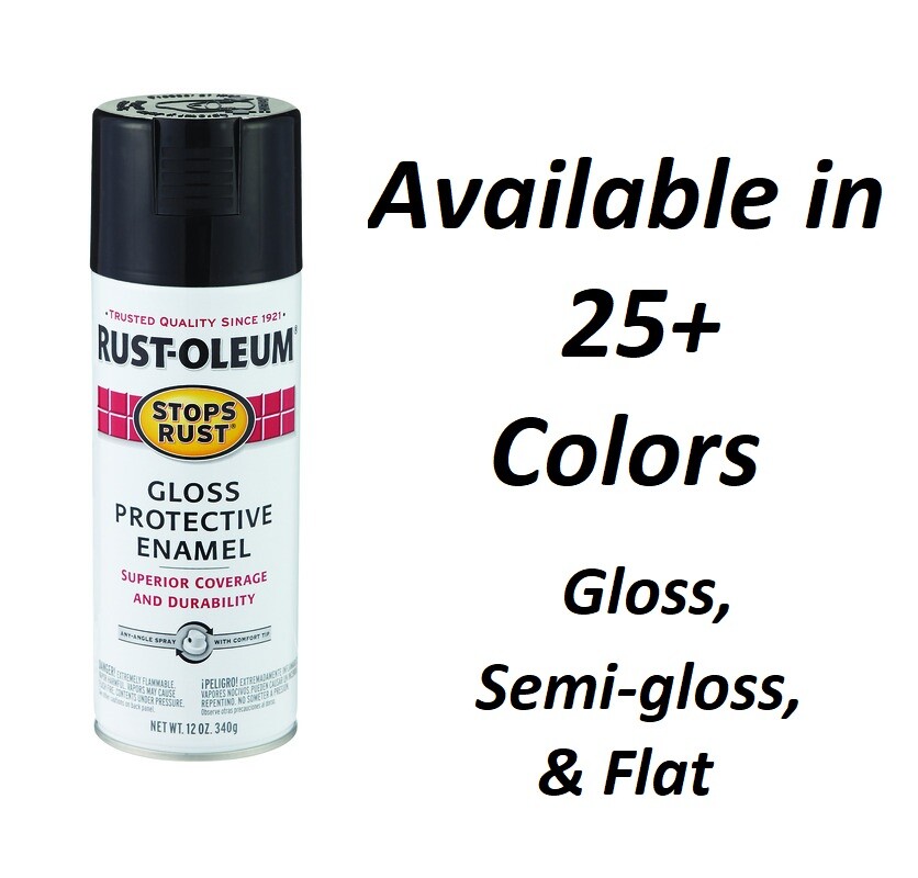 Rustoleum Stops Rust Gloss, Flat 12oz Spray Paint Protective Enamel U PICK COLOR