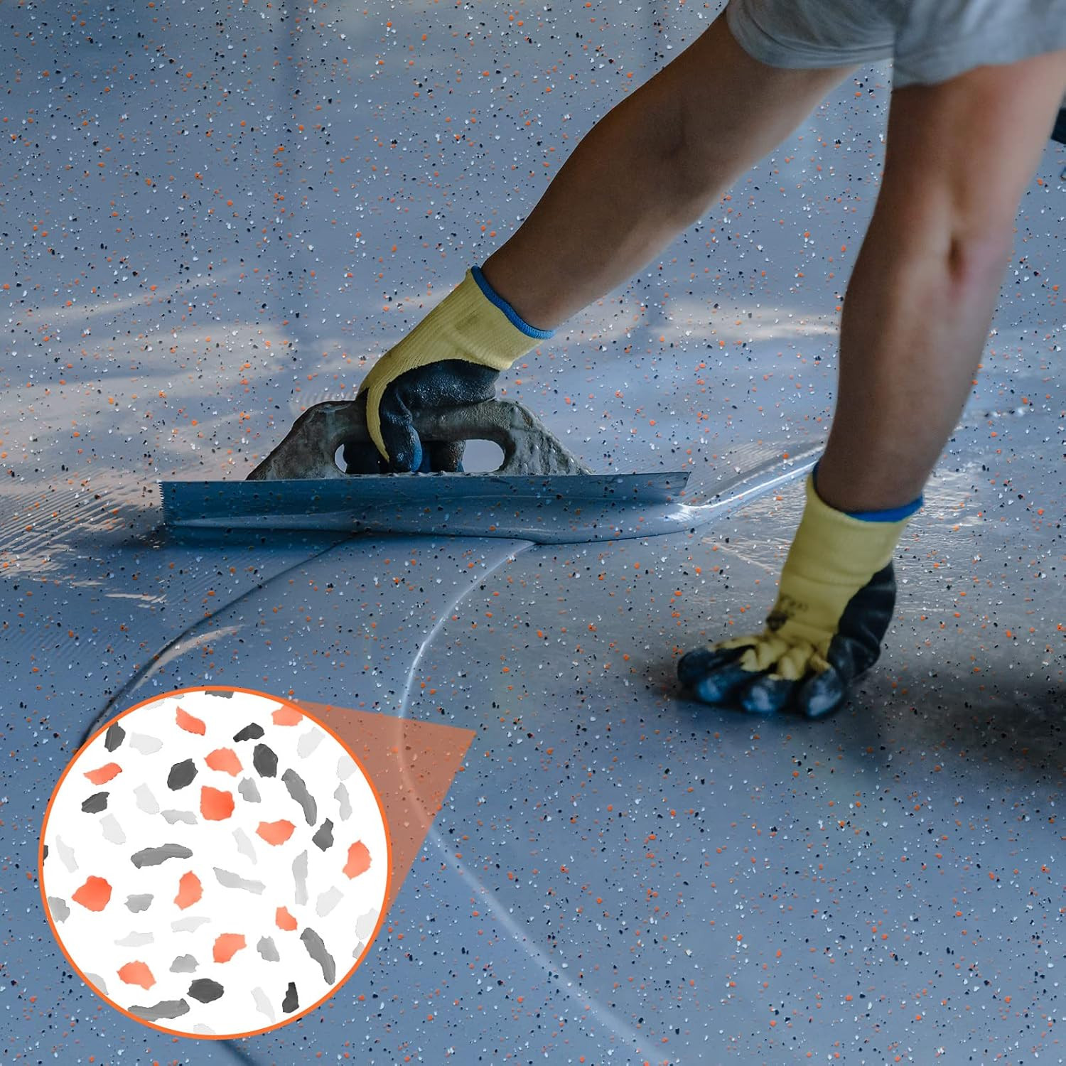 700 G/ 1.54 Lb Blend Decorative Color Chips Concrete Floor Coatings Paint Flakes