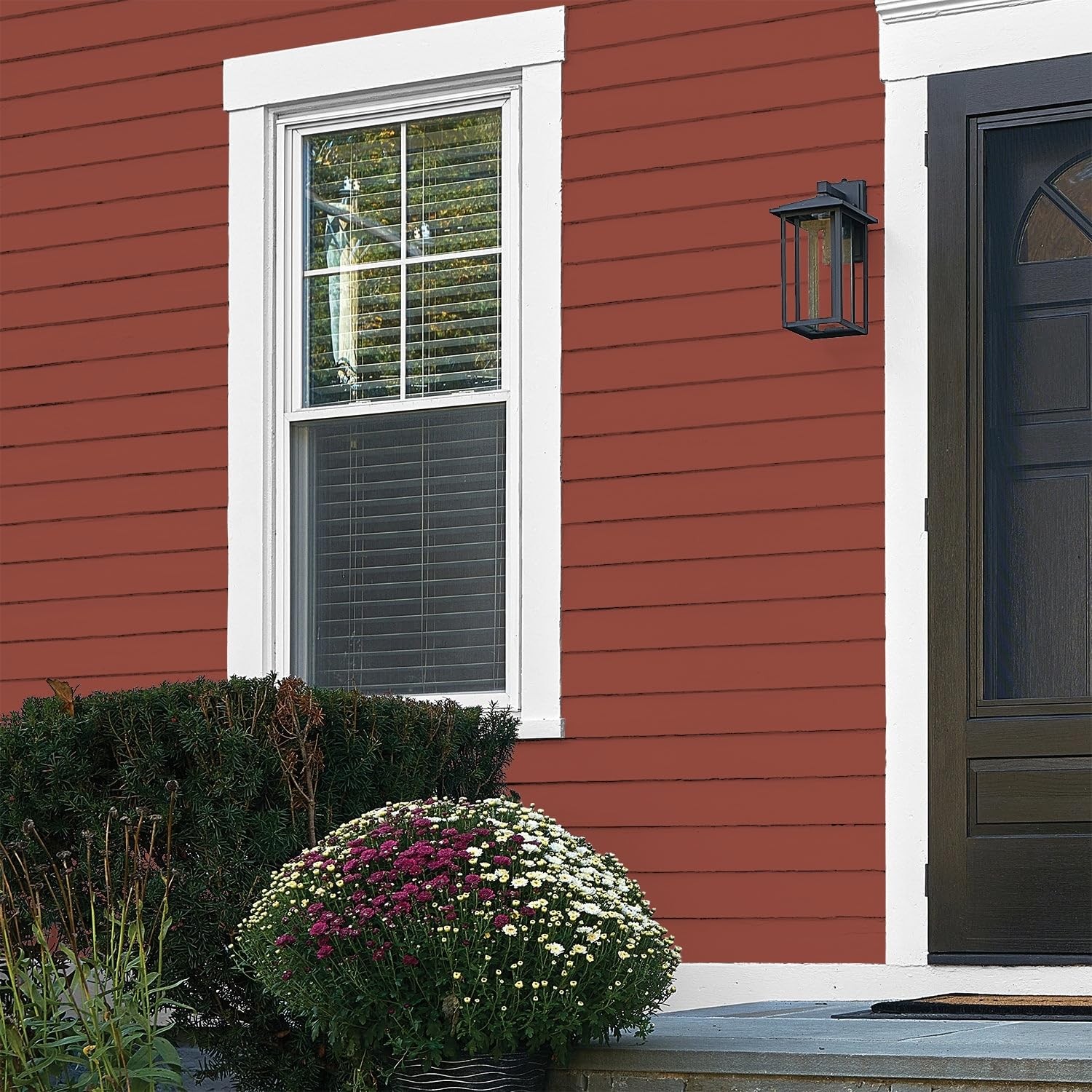 Glidden Exterior Paint Premiumr Red/Cedar Chest One Coat Flat 1-Gallon