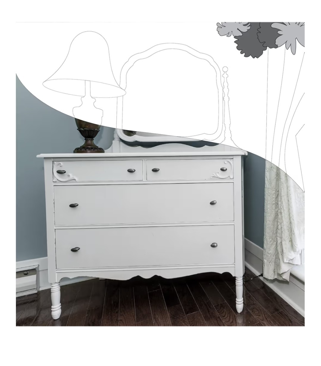 Serenity Silk All-in-One Mineral Chalk Paint for Furniture. 16oz, Marshmallow