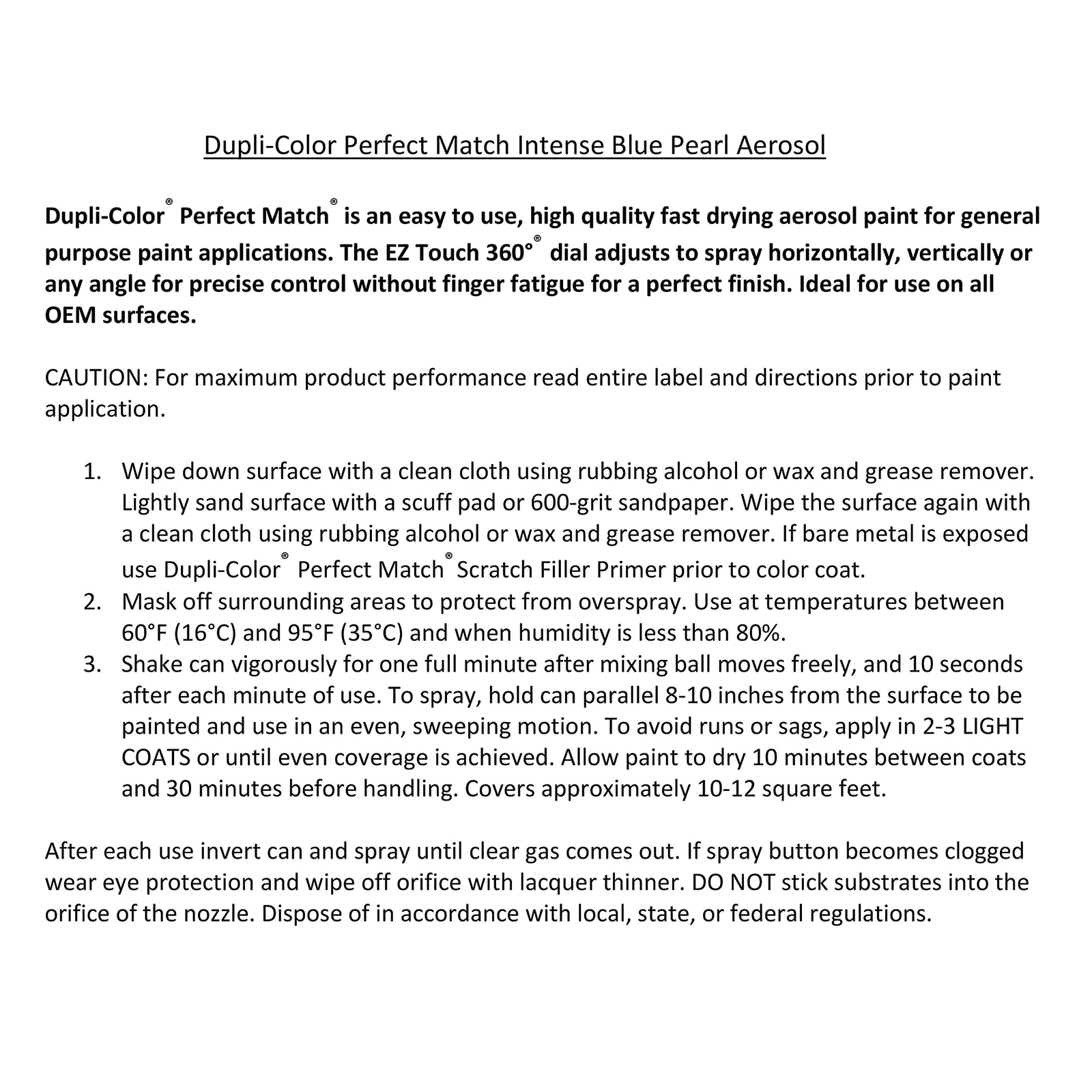 Dupli-Color EBCC04227 Perfect Match Automotive Spray Paint – Chrysler Intense…