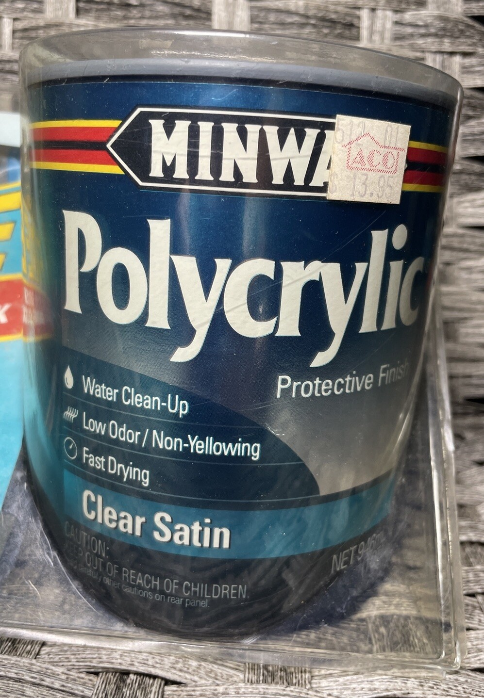 Minwax Polycrylic Protective Finish Clear Satin & 2″ Synthetic Bristle Brush NEW