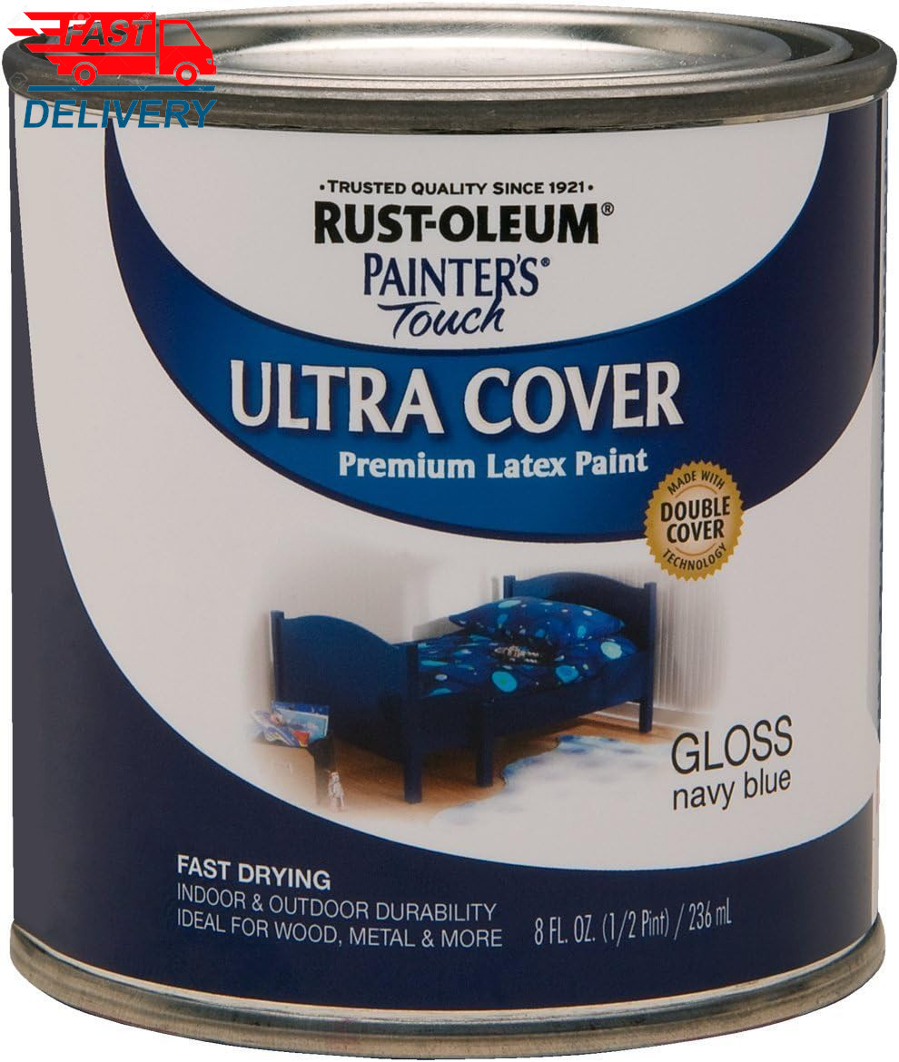 1922730 Painter’S Touch Brush Enamel Paint, Gloss Navy Blue 8 Fl (Pack of 1) 👌