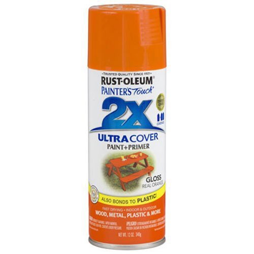 Rust-Oleum 249095 Painter’s Touch 2X Gloss Real Orange Spray Paint