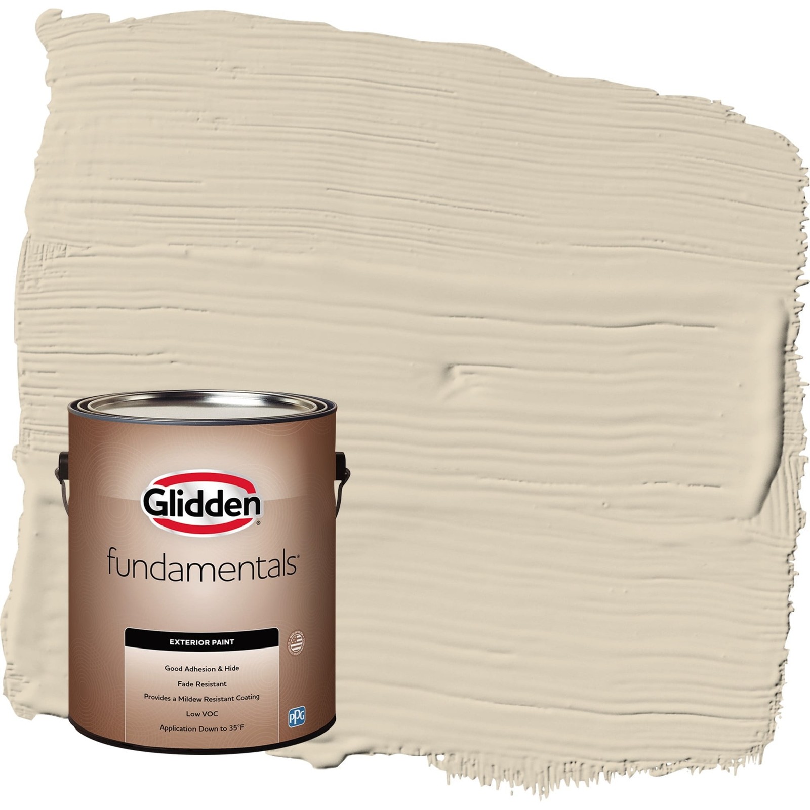 1 Gallon Fundamentals Toasted Almond / Beige Flat Exterior Paint
