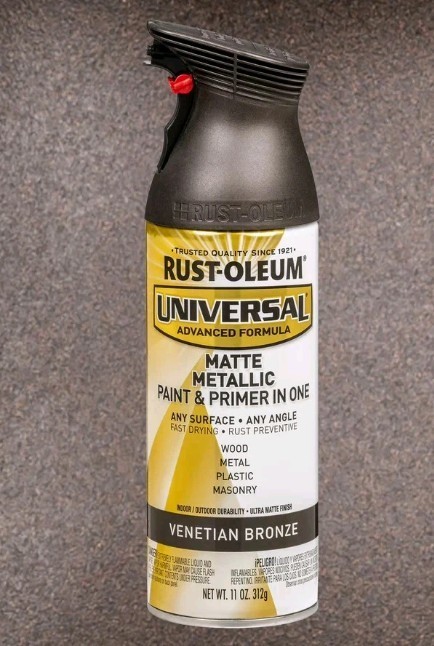 Rust-Oleum All Surface Spray Paint & Primer Matte Metallic Venetian Bronze 11oz