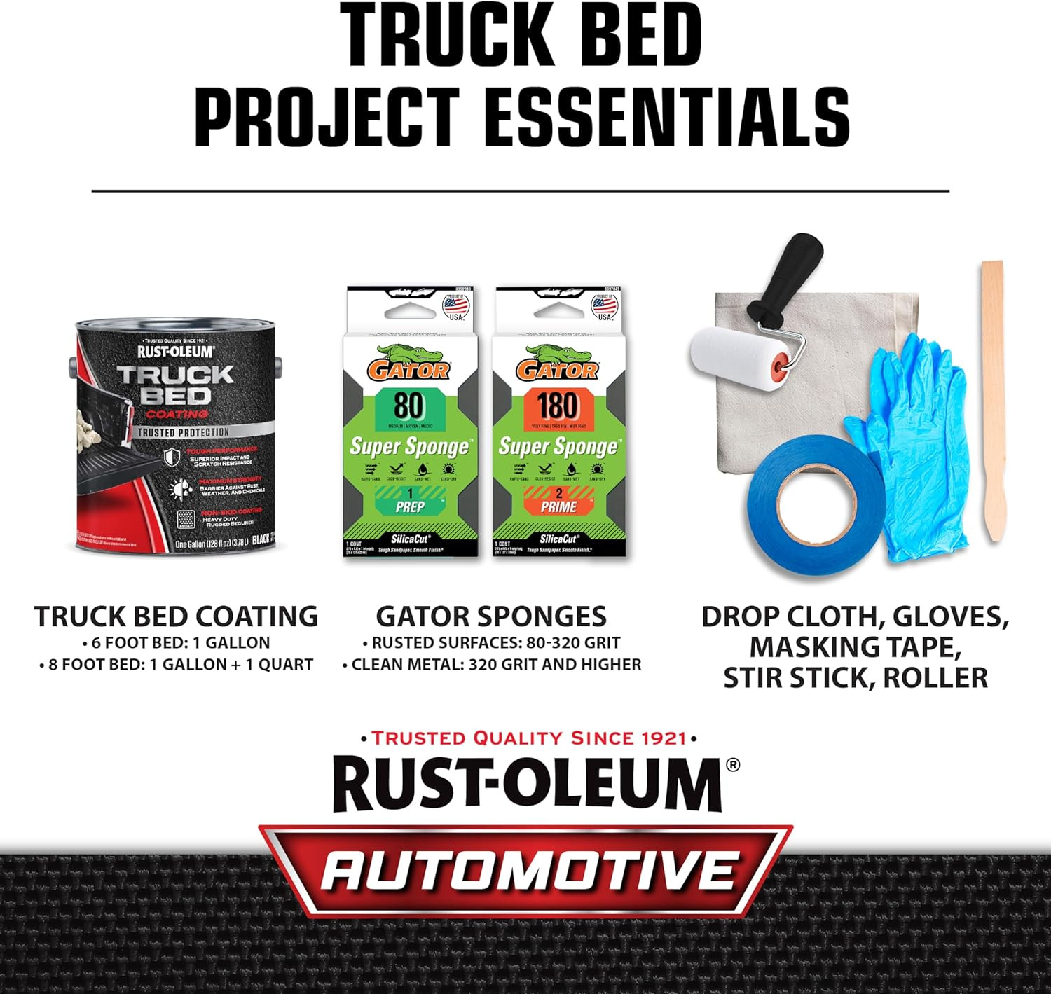 342669-2PK Truck Bed Coating, Gallon, Black, 2 Pack