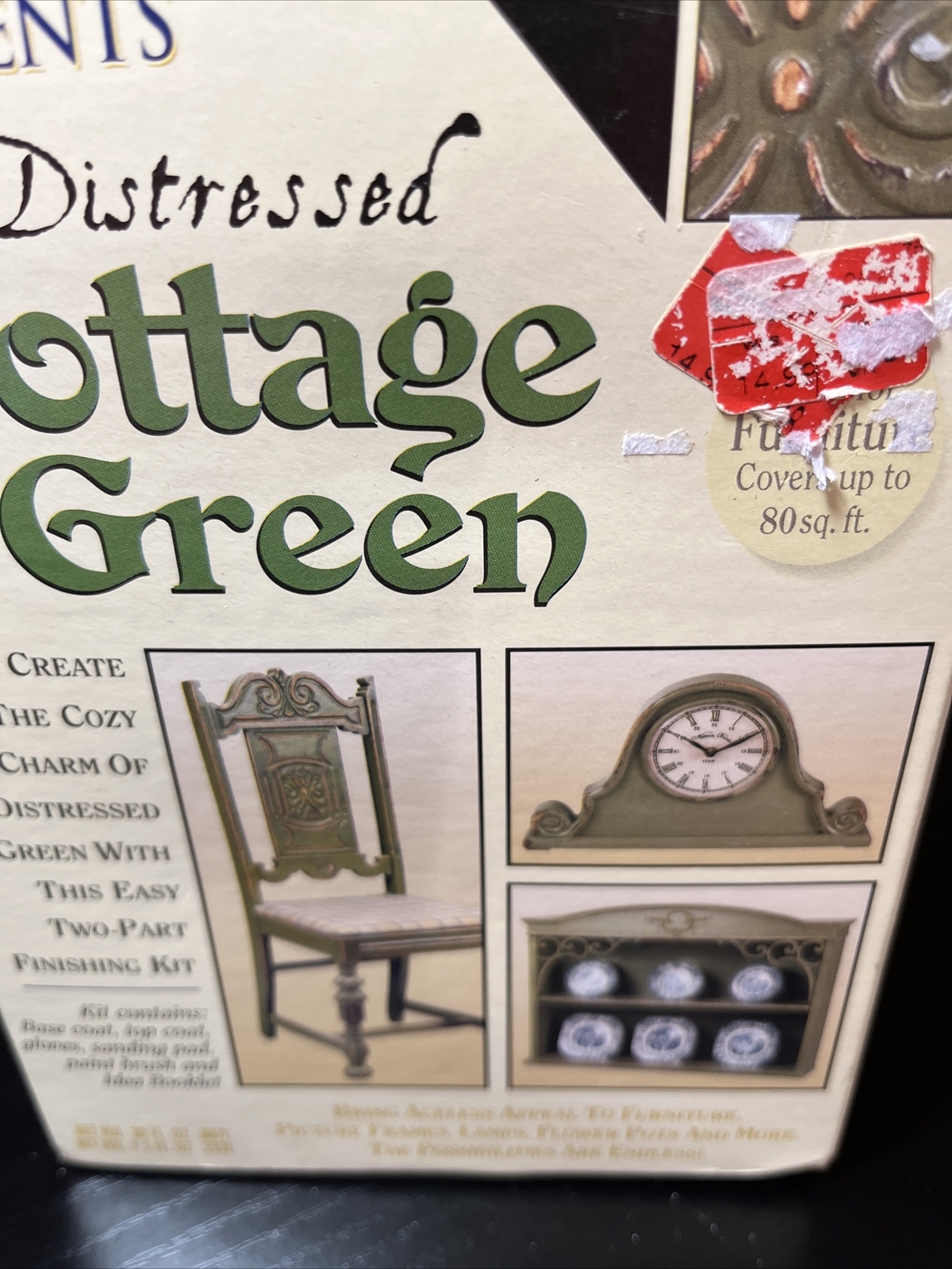 Rust-Oleum American Accents Distressed Cotge Green Finishing Kit DIY Home Crafts