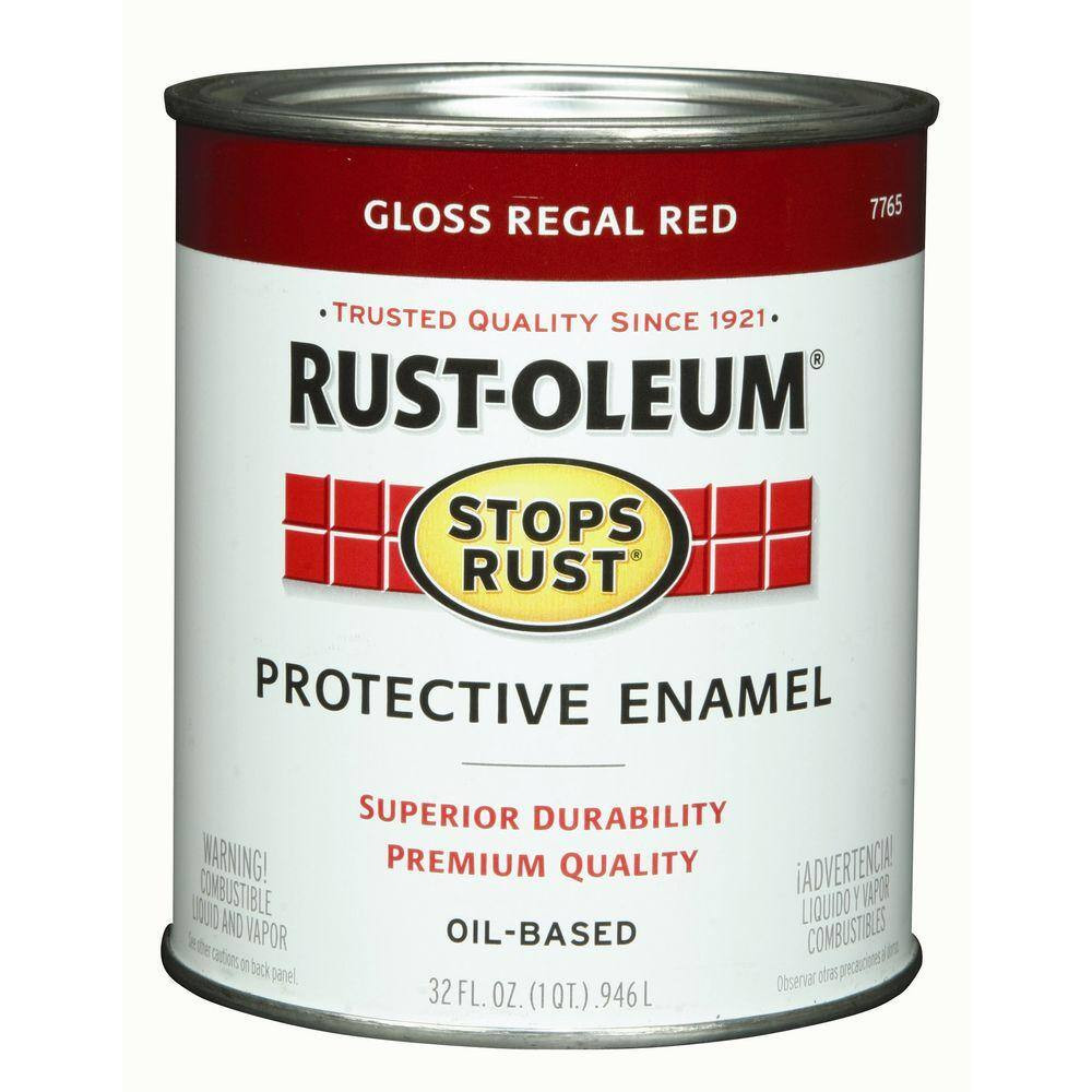 1 Qt. Protective Enamel Gloss Regal Red Interior/Exterior Paint (2-Pack)