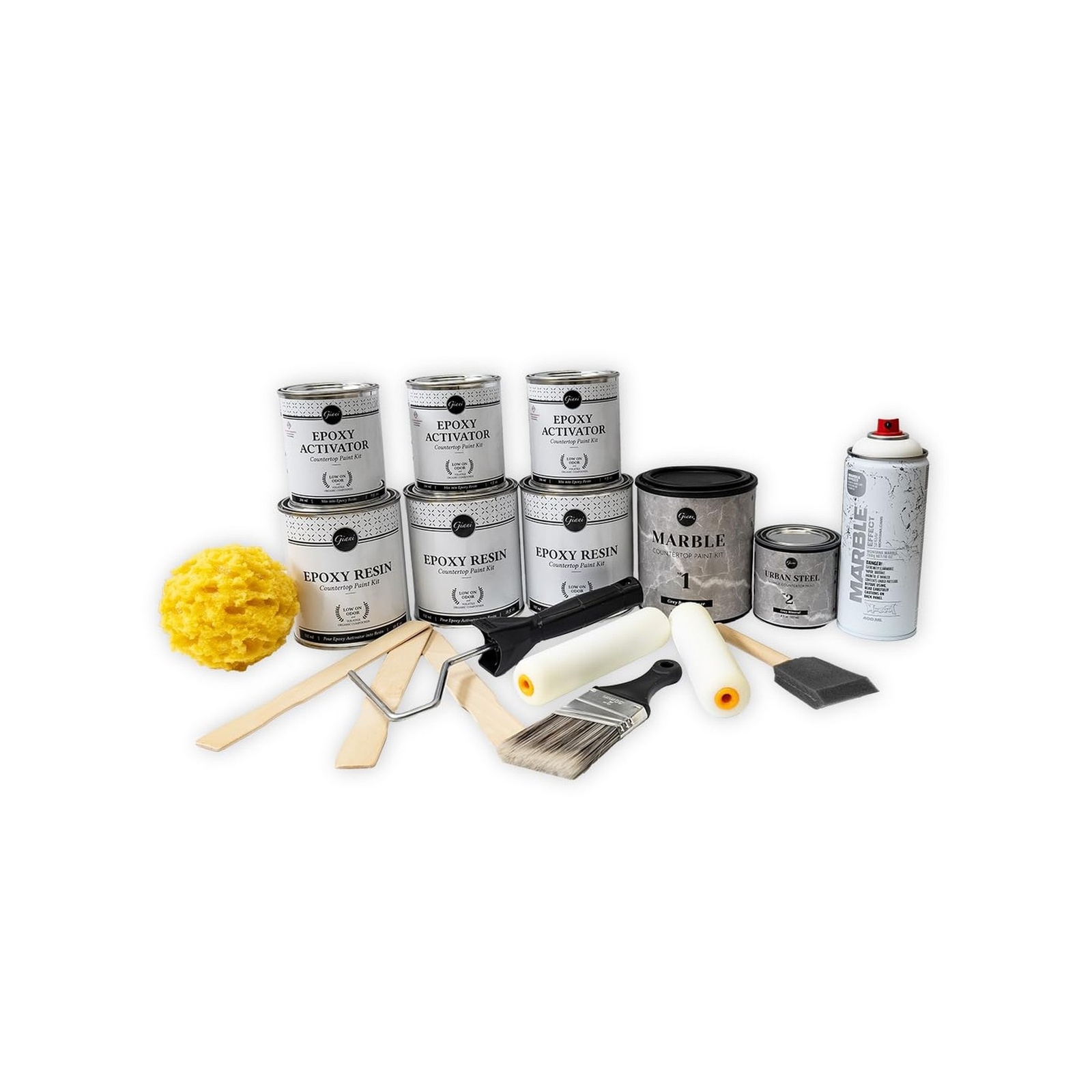 Giani Marble Easy Epoxy Countertop Paint Kit (Emperador Grey)