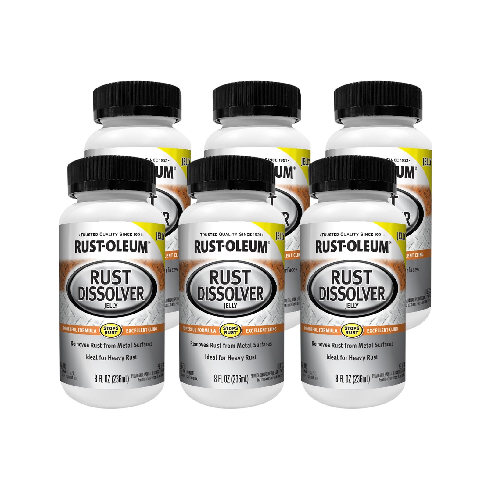 Rust Oleum Rust Dissolver Jelly 8 Fl Oz Pack Of 6 Removes Rust Fast Easy To Use
