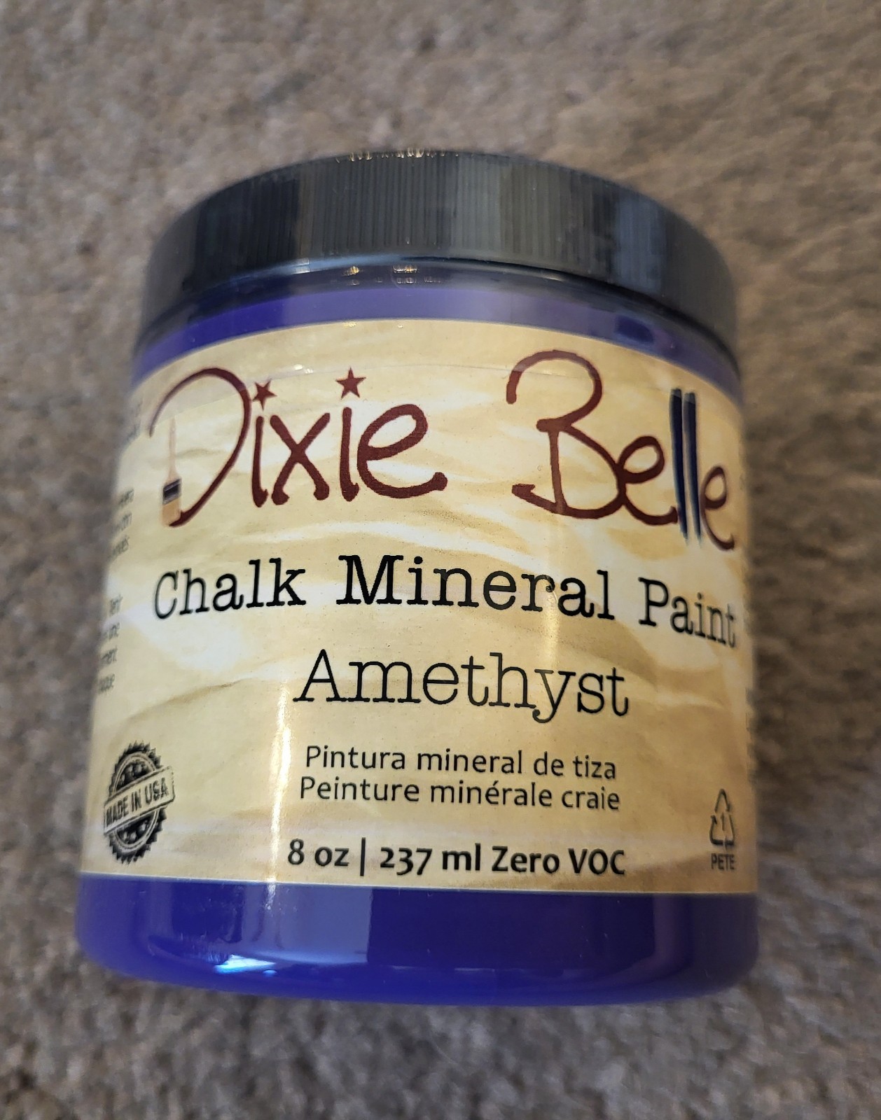 Dixie Belle Chalk Mineral Paint AMETHYST Purple 8 oz NEW