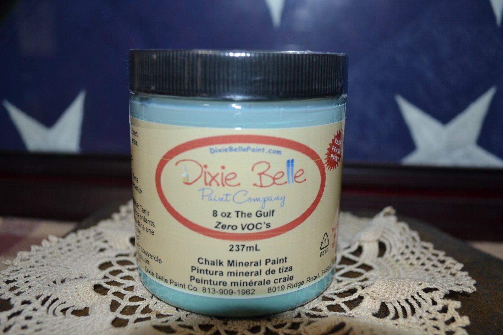 DIXIE BELLE CHALK MINERAL PAINT DIXIE THE GULF WATER BASED 8 oz BRAND NEW