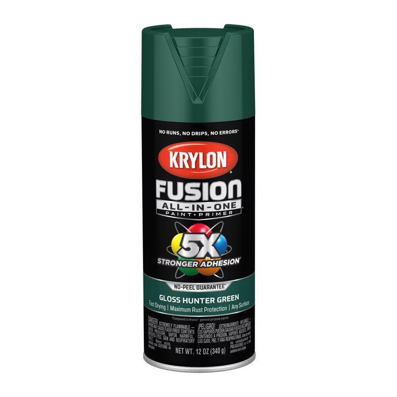 Krylon Fusion All-In-One Gloss Hunter Green Paint+Primer Spray Paint (Case of
