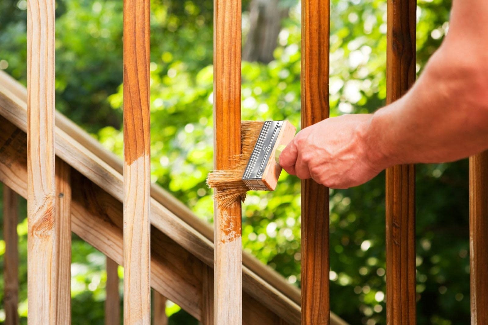3 Inch Block Stain Brush, Thick Paint Brush, Fence Deck Stain Applicator, Sof…