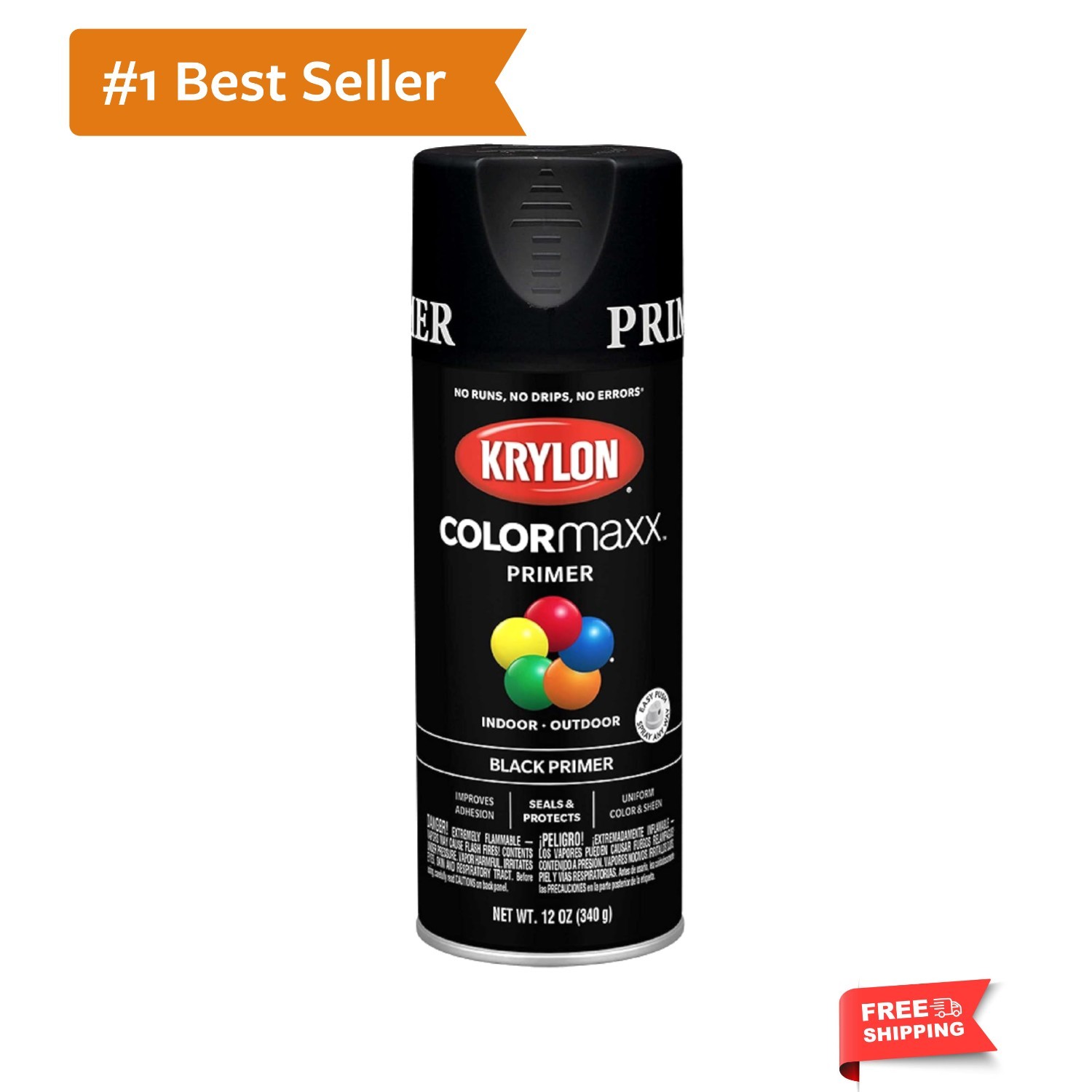 ColorMaxx Black 12 Oz. All-Purpose Spray Paint Primer – 1 Each