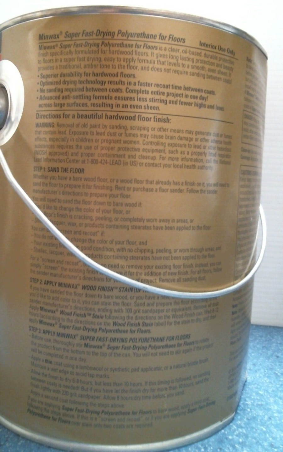 Minwax Polyurethane For Floors 350 V.O.C. SATIN 1 Gal. (13025) FS