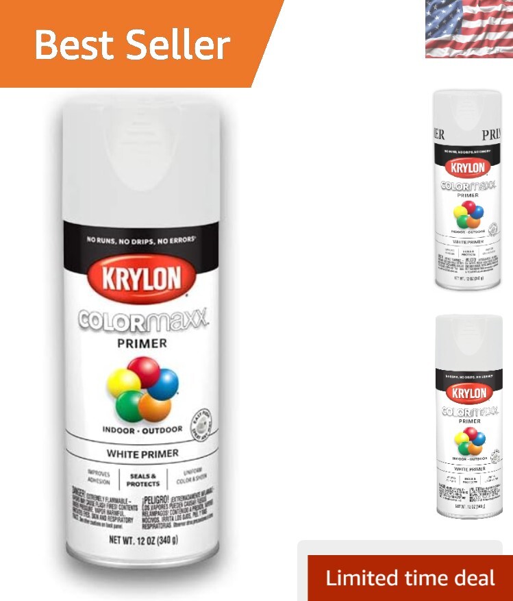 High-Performance 12 oz White Spray Primer – Quick Drying & Easy Application