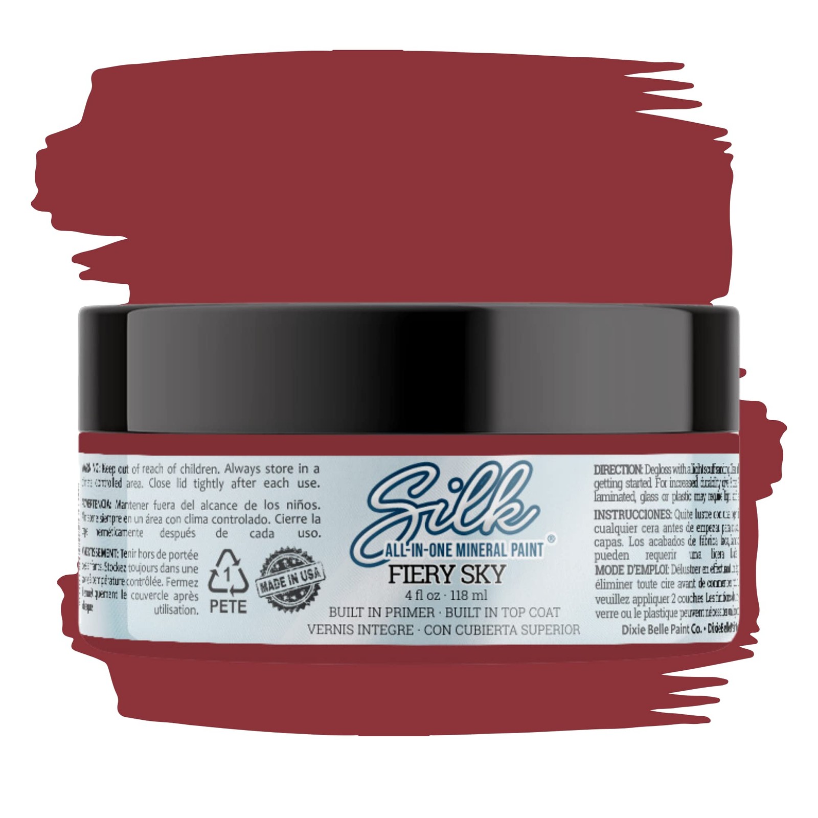 Dixie Belle Fiery Sky All in One Mineral Paint 4 Fl Oz Durable DIY Paint
