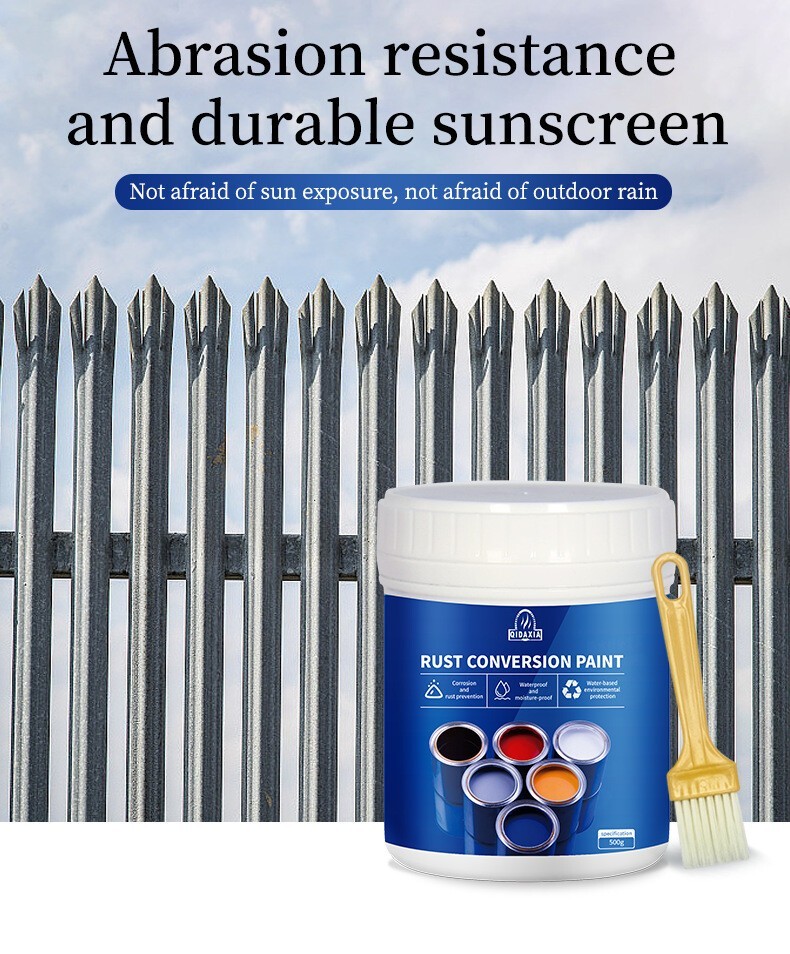 2025 Rust Converter,Weatherproof Rust Converter Paint for Metal,Metallic Paint