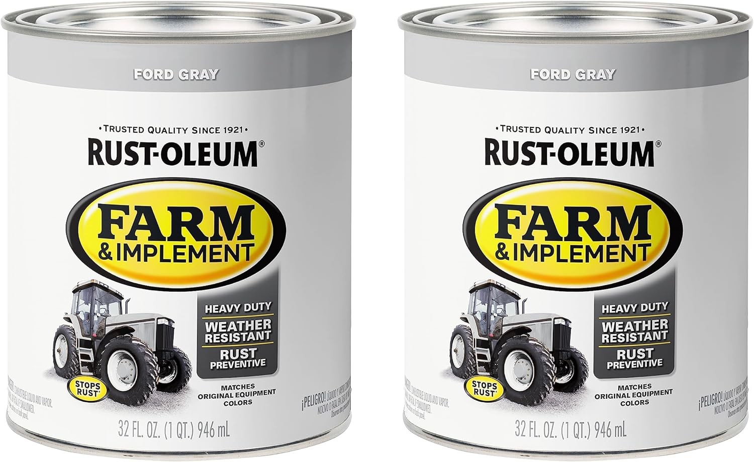 Farm Implement Ford Gray Paint Quart Pack Of 2 Rust Preventative Durable Coating