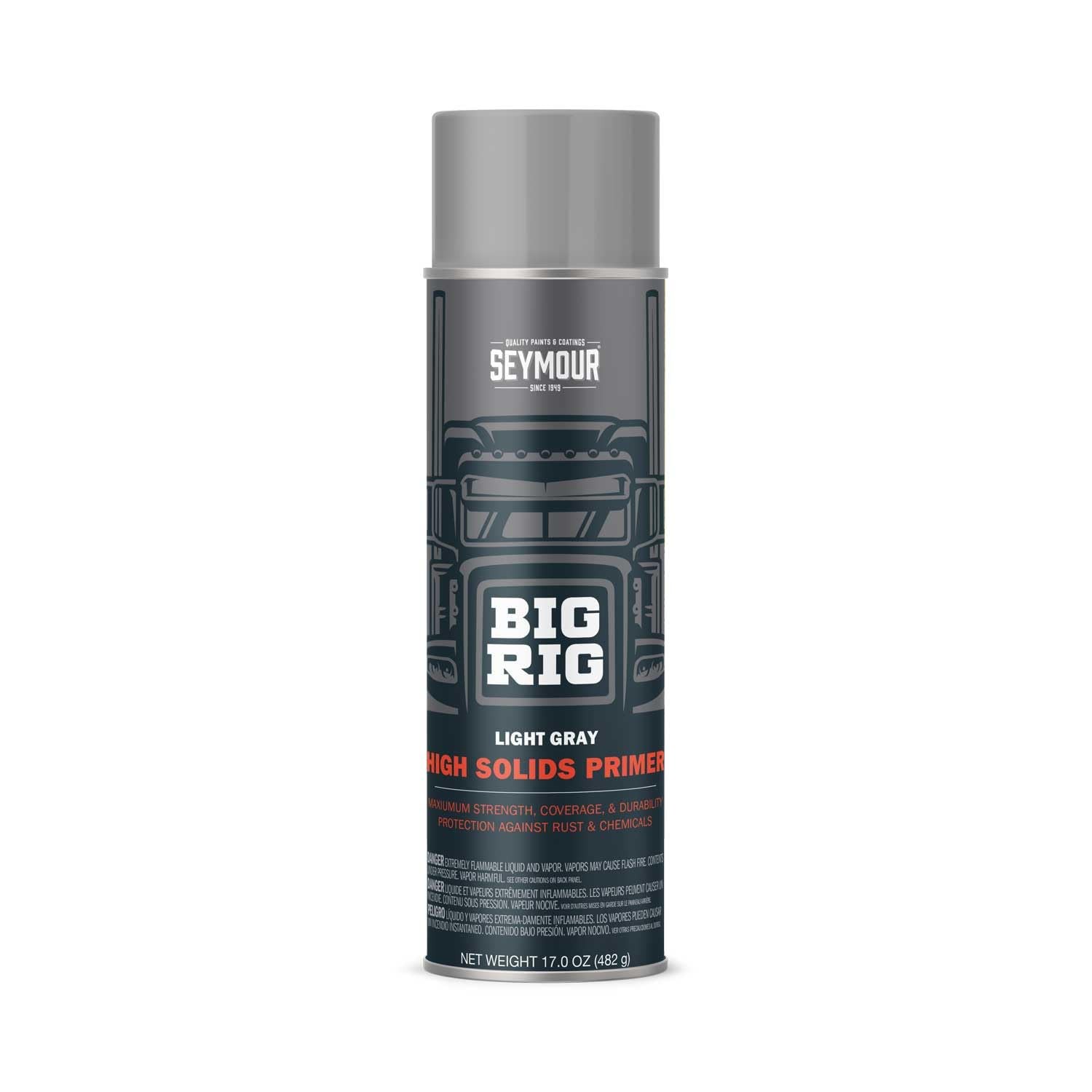 20-1631 Big Rig Professional Coatings Spray Paint, Light Gray Primer