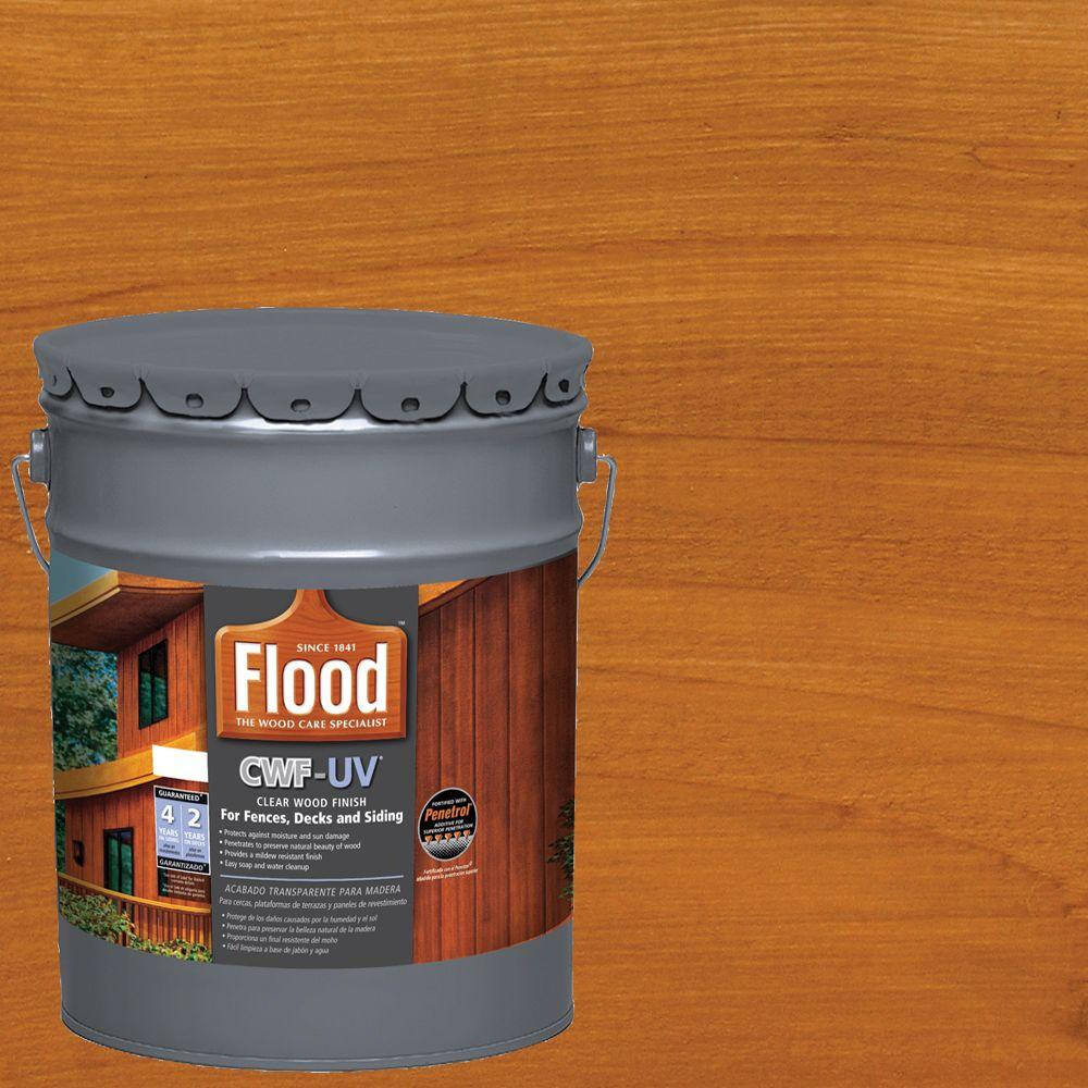 Flood Oil Based Exterior Wood Finish Cedar Tone 5 Gal. CWF-UV Paint Dry Fast