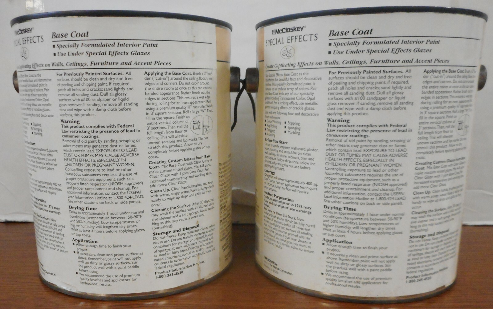 2 Pack MCCLOSKEY SPECIAL EFFECTS BASE COAT 6422 MEDIUM BASE 124 Oz Ea *IMPERFECT