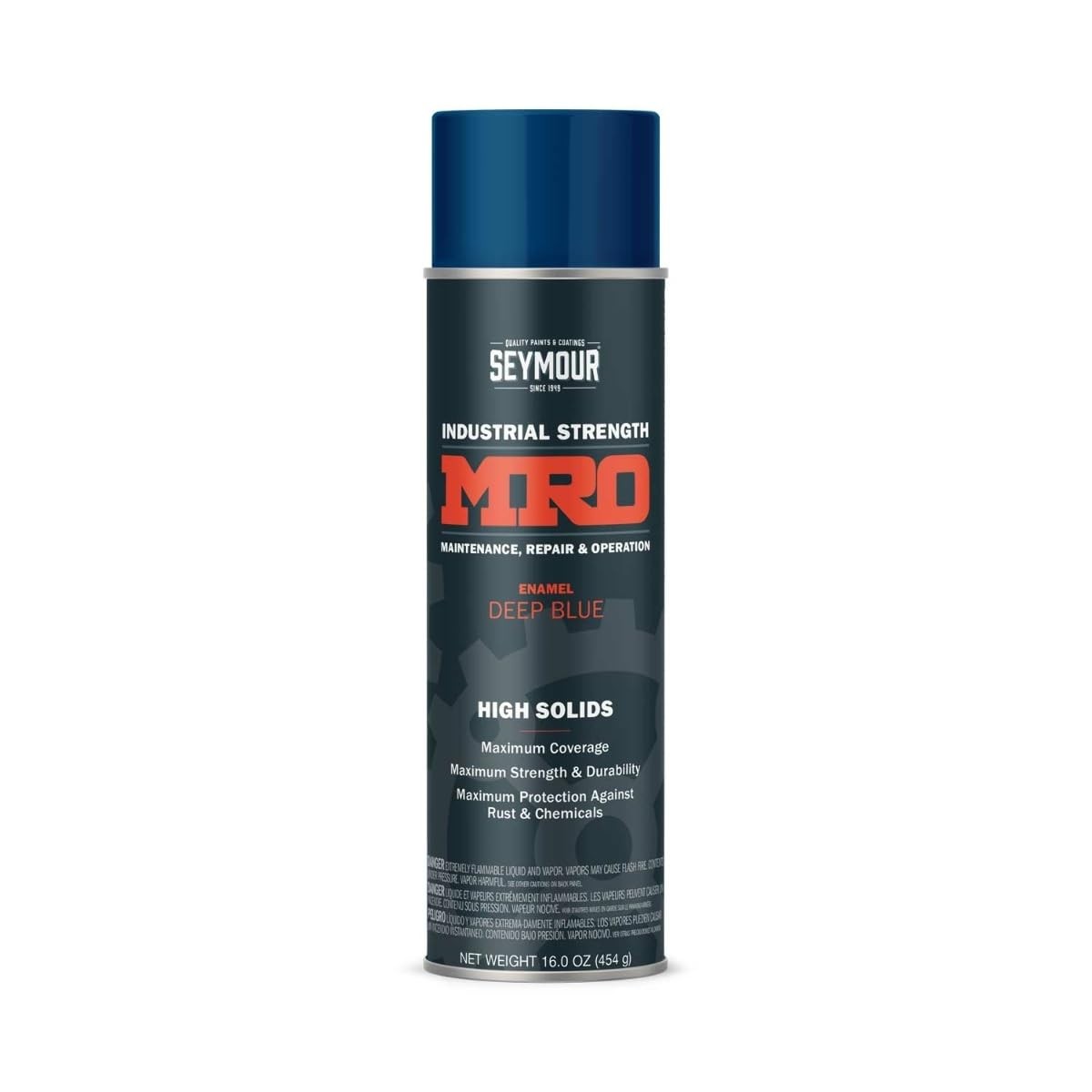 Seymour 620-1426 Industrial MRO High Solids Spray Paint, Deep Blue