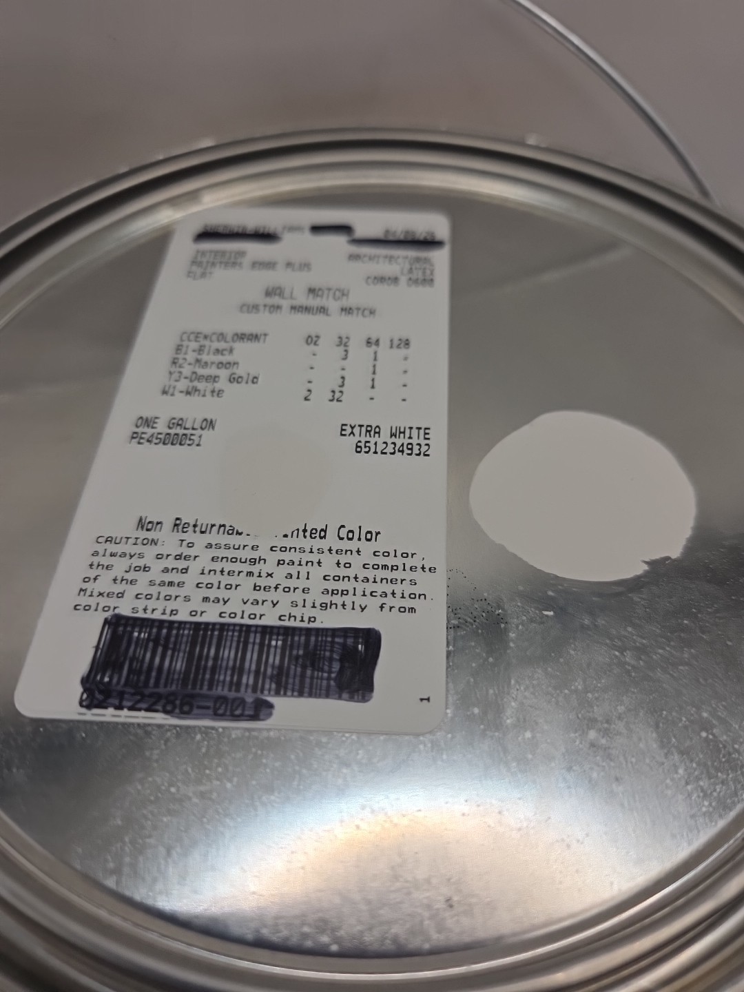 1 Gallon Sherwin Williams Painters Edge Interior Flat Color Light Gray