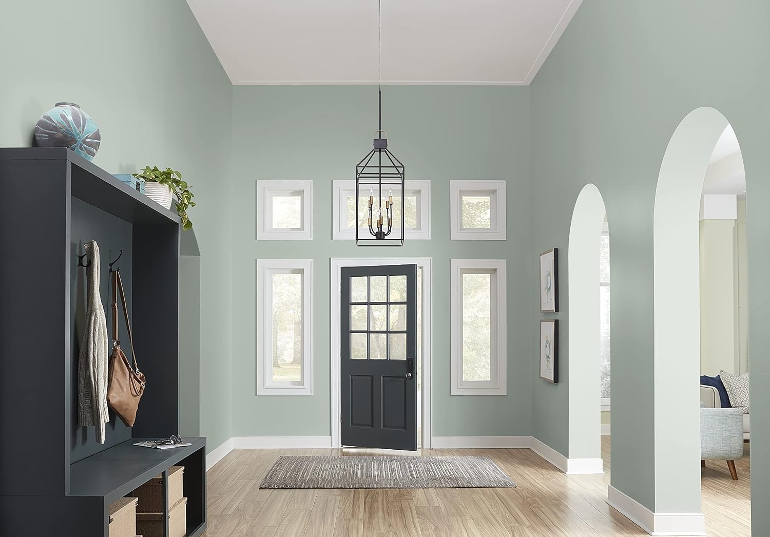 TRIBUTE Interior Eggshell Paint – Statue Green, 400 sq ft