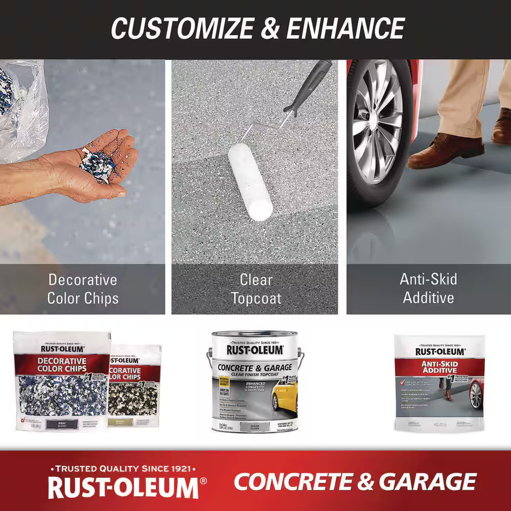 5 Gal. Battleship Gray Satin 1-Part Epoxy Concrete Floor Interior/Exterior Paint