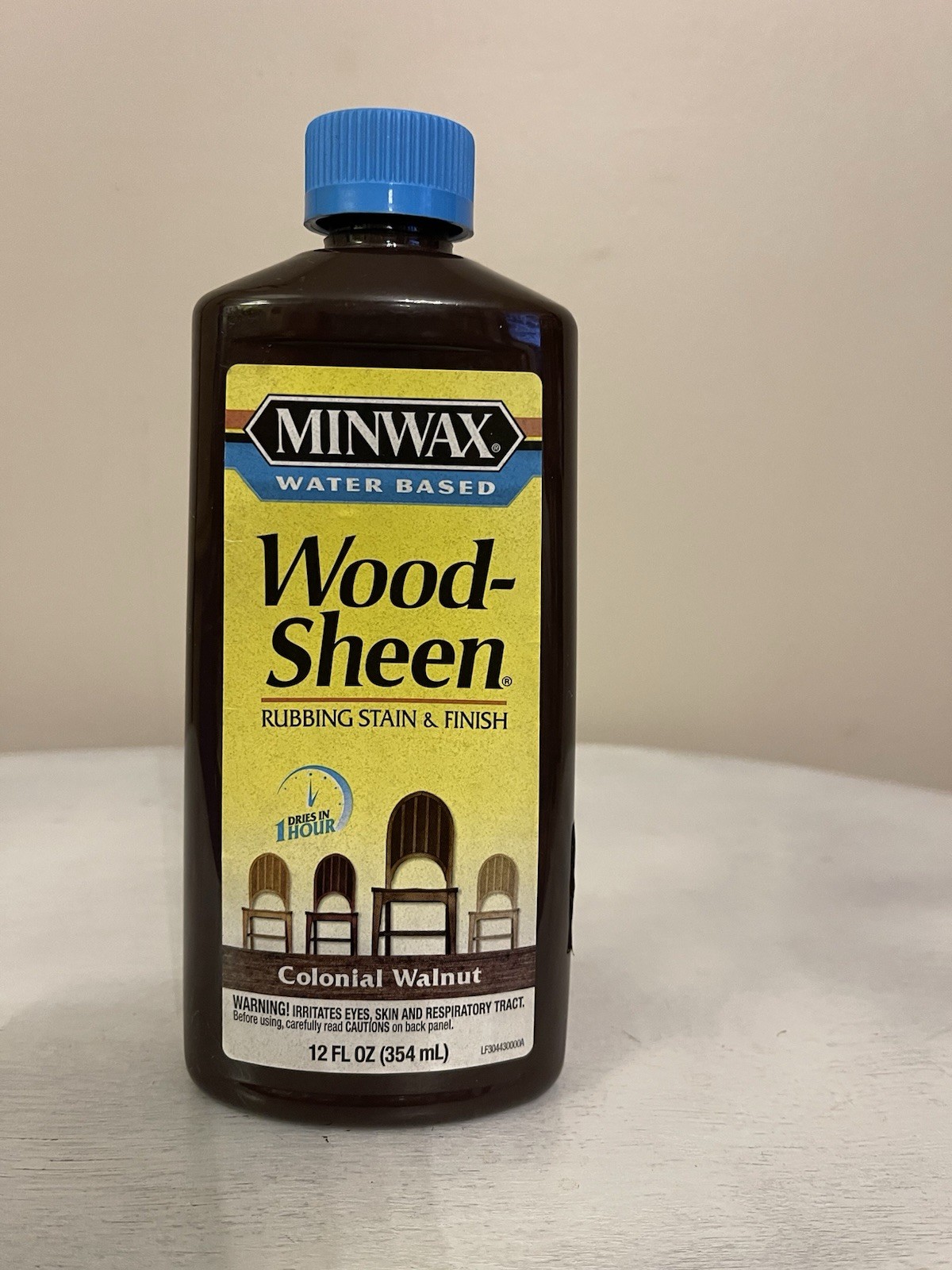 NEW Minwax Wood-Sheen Rubbing Stain & Finish 12 OZ Colonial Walnut, Water Based
