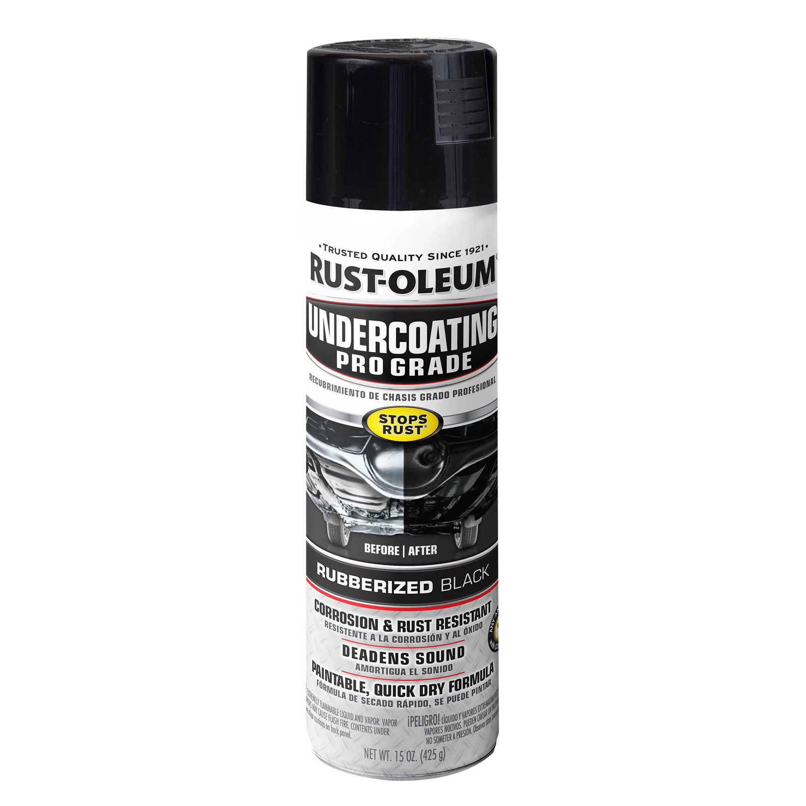 Black, Automotive Rubberized Undercoating Matte Spray Paint-248656,
