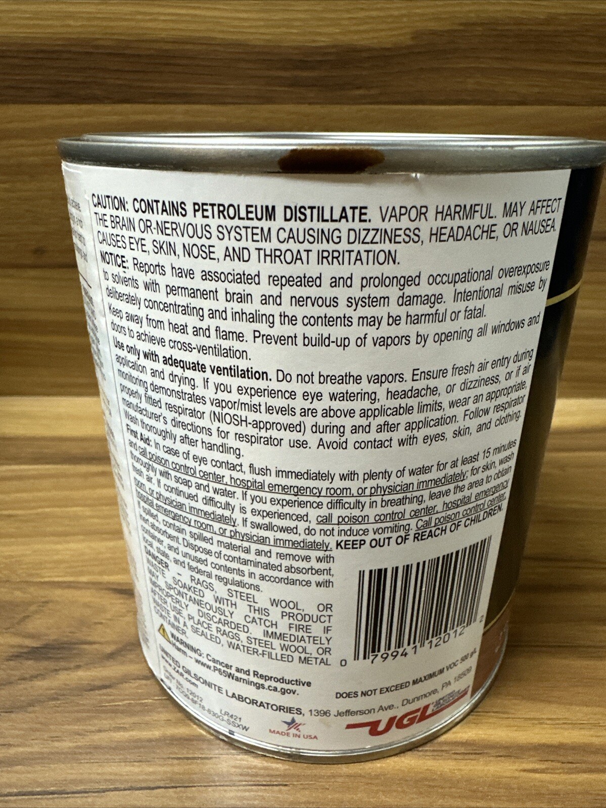 ZAR Semi-Transparent Smooth Premium Teak Medium Oil Wood Stain 1 qt.