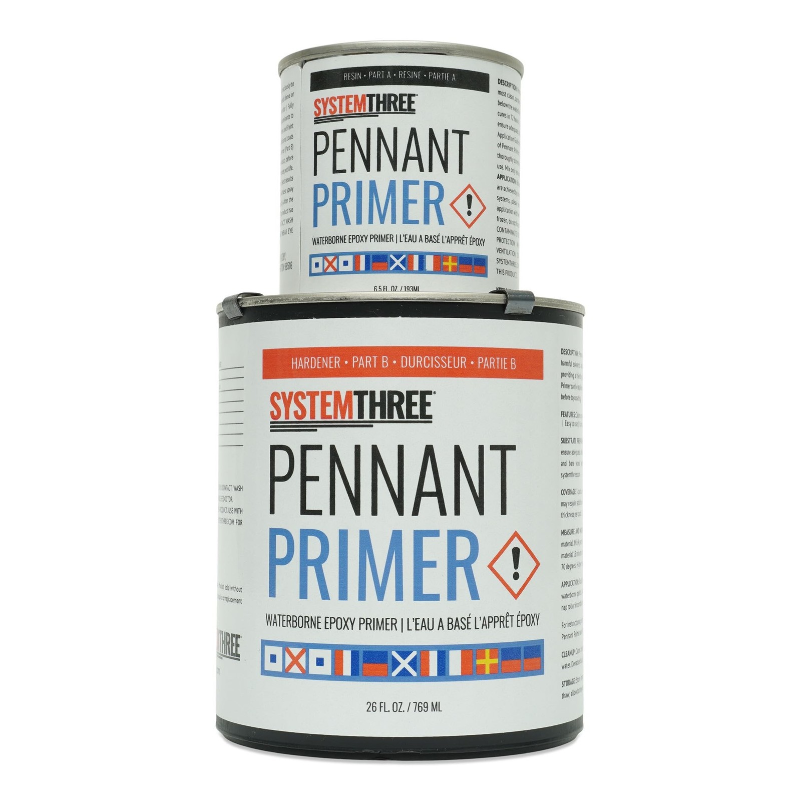 System Three Pennant Epoxy Primer, 1 Quart Kit 32 Fl Oz (Pack of 1)