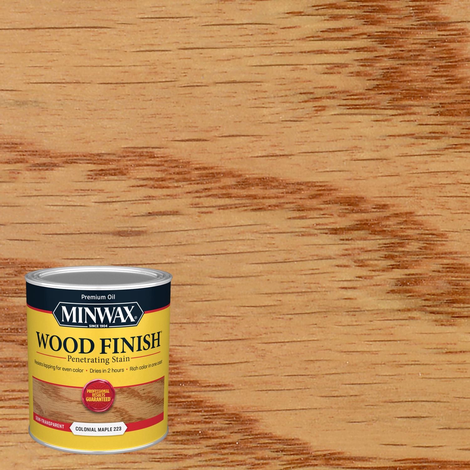 Minwax 70005444 Colonial Maple 150 sq. ft. Coverage Wood Stain 1 qt. (Pack of 4)