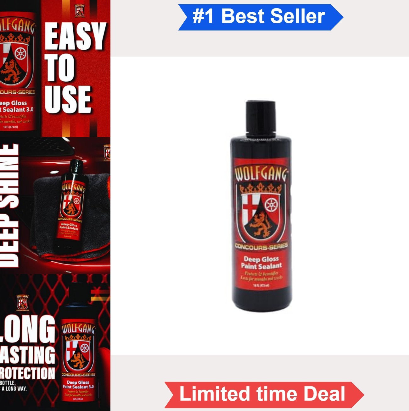 Paint Sealant 16 oz Hydrophobic High Gloss Deep Shine Protection Water