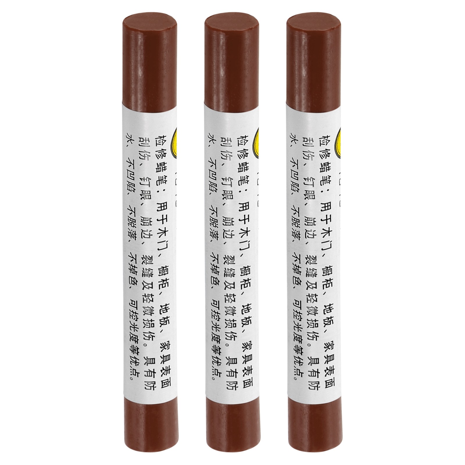 Furniture Repair Pens, 3 Pieces, Walnut Filling Wax