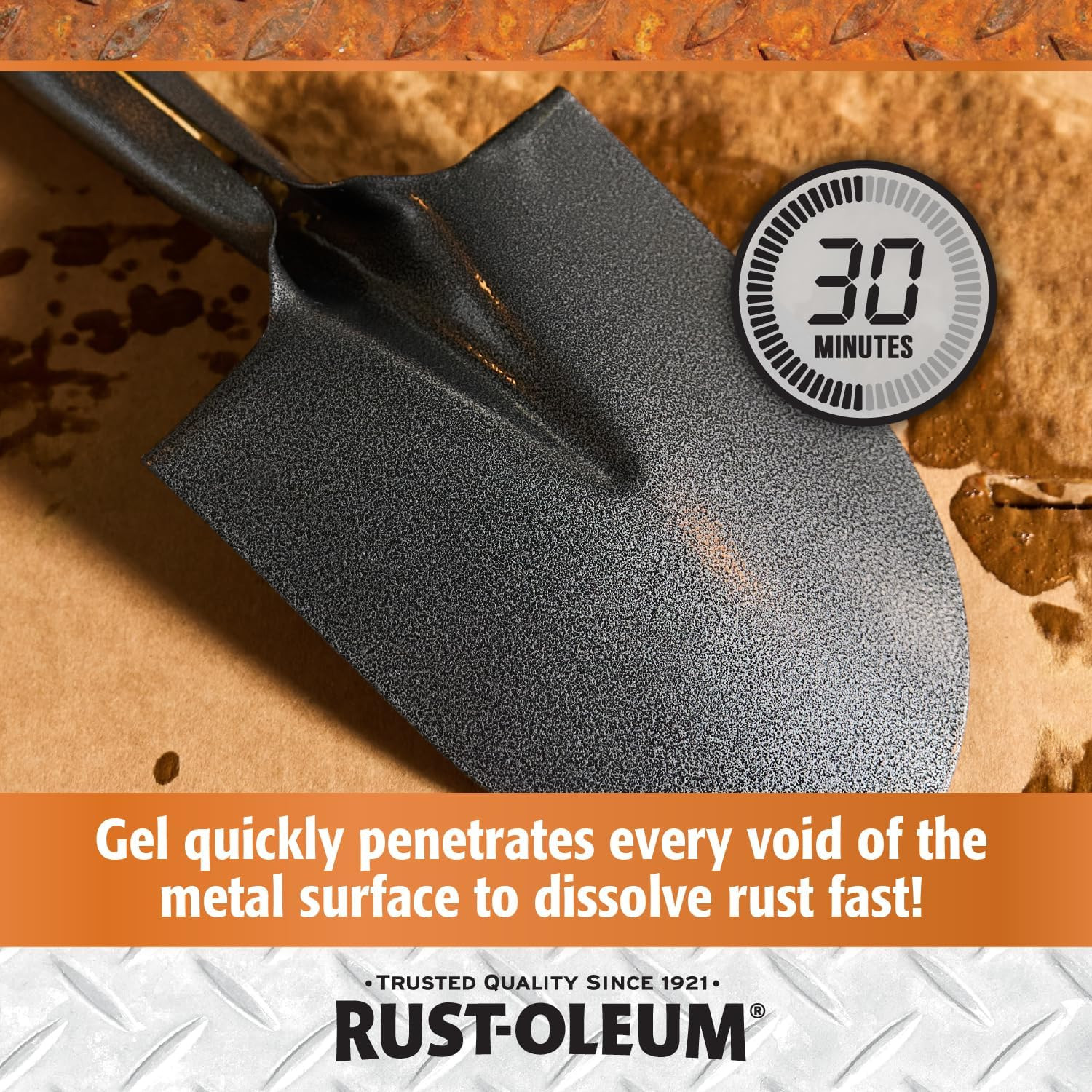 Rust Dissolver Trigger Spray Gel | Heavy-Duty Corrosion Remover for Metal Tools,