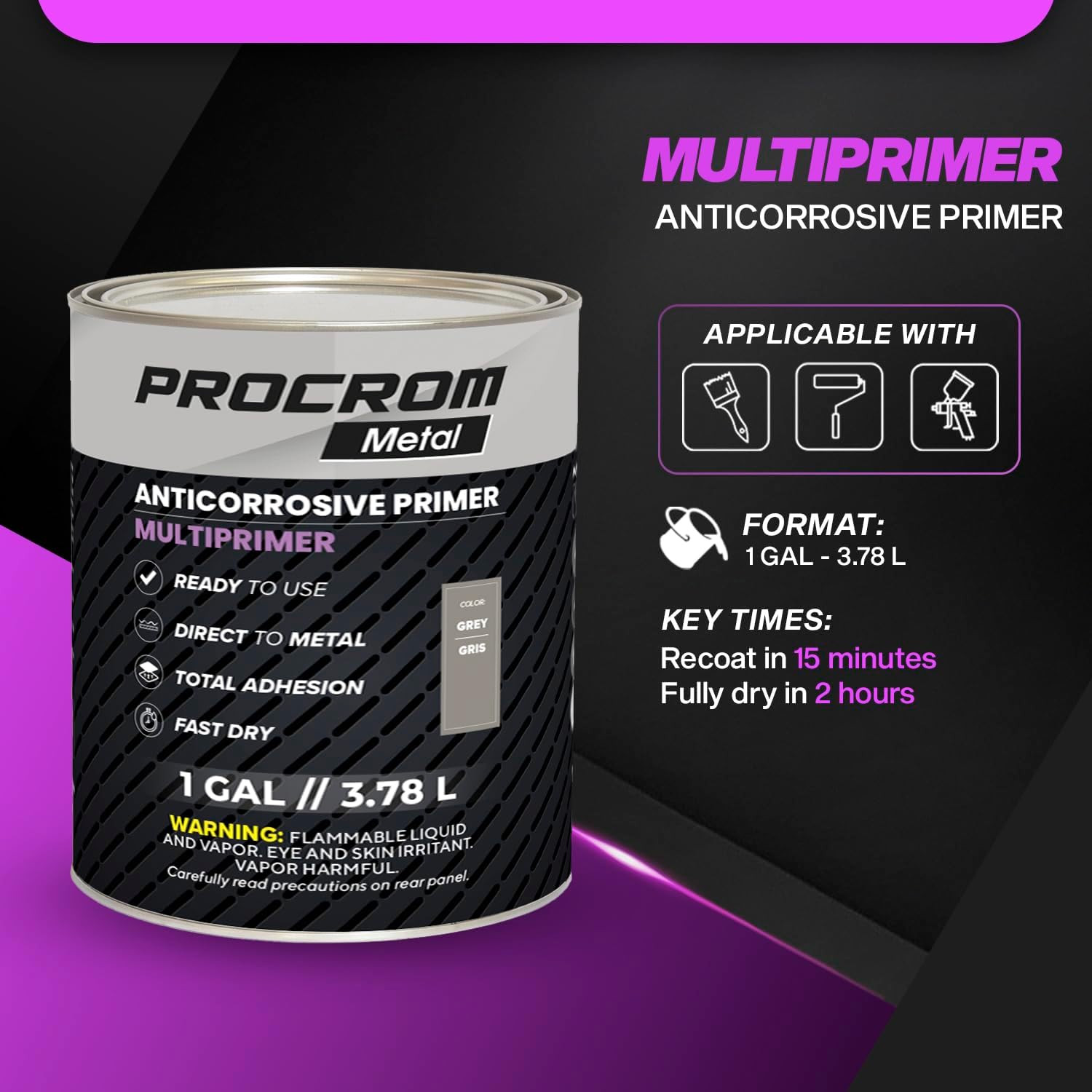 Multiprimer 1 Gallon – Rust Preventive Primer for Metal & Plastic