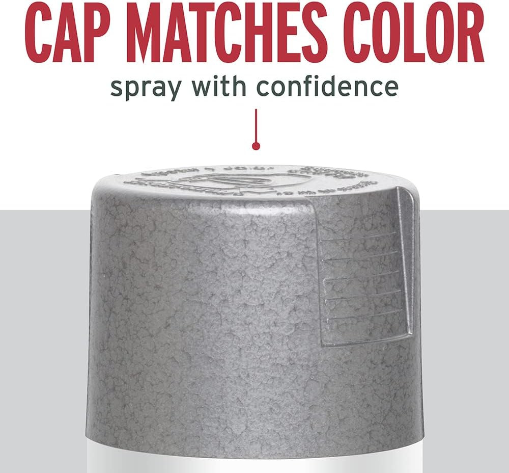 7213830 Stops Rust Hammered Spray Paint, 12 Oz, Silver, (Pack of 1)