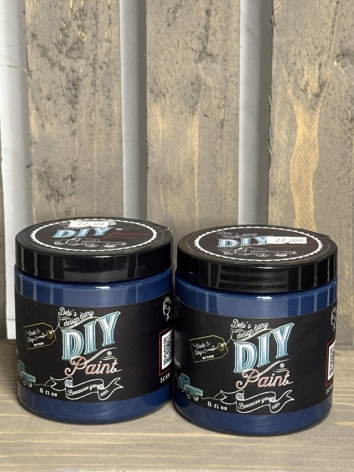Debi’s Design Diary DIY Paint in “Hey Sailor” 8floz Clay BasedChalk Paint