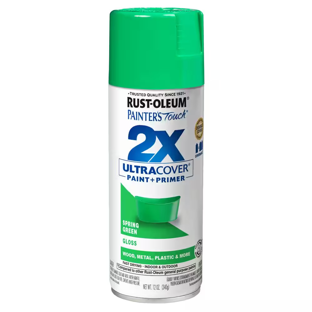 12 Oz. Gloss Spring Green General Purpose Spray Paint (6-Pack)