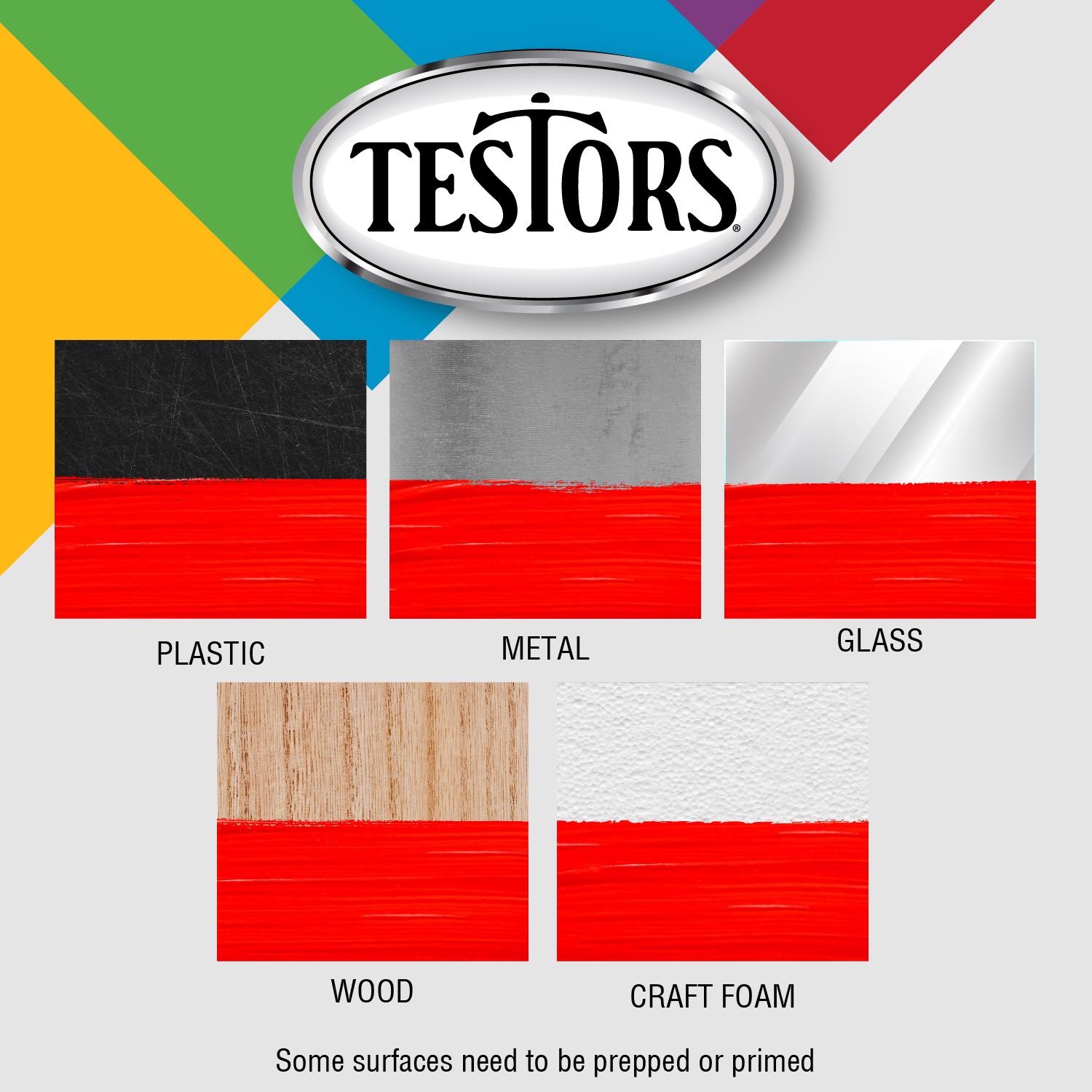 Testors Military Assorted Solvent-Based Paint Set Exterior & Interior (6-PACK)