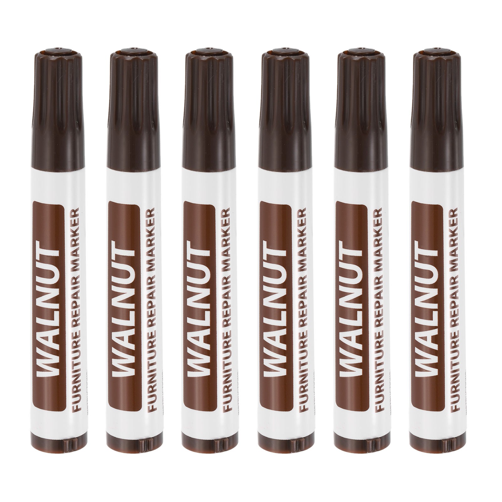 6Pcs Furniture Repair Wood Markers Walnut Touch Up Filler Sticks Oil Based