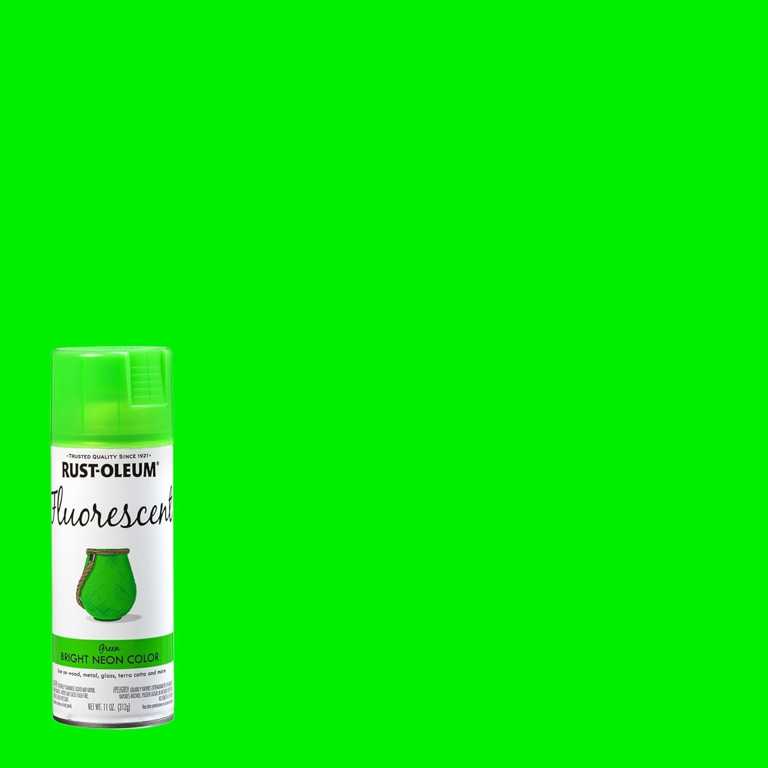 Rust-Oleum 342417 Specialty Fluorescent Spray 11 Ounce (Pack of 1), Green