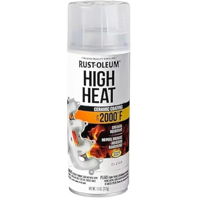 High Heat Ceramic Coating Spray Gas Oil Resistant No Peel Matte Finish 11oz New