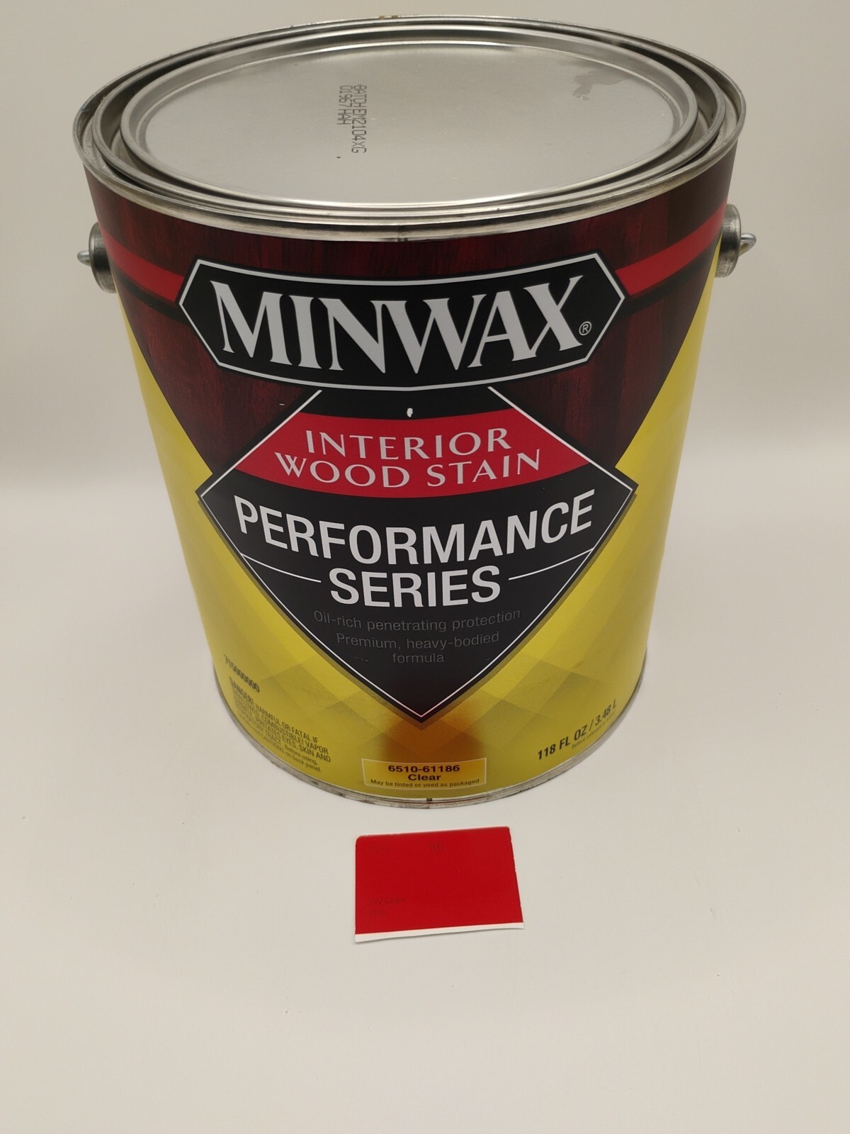 1 Gallon Minwax Interior Wood Stain Color 6869 Stop Red Performance Series