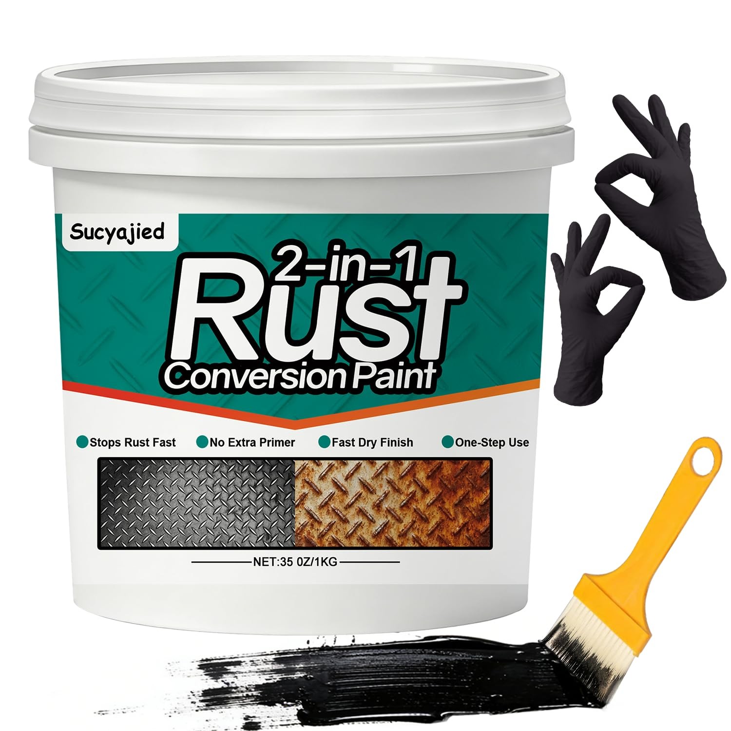 Rust Converter Metal Paint 2-In-1 Rust Remover Primer Treatment (80 chars)